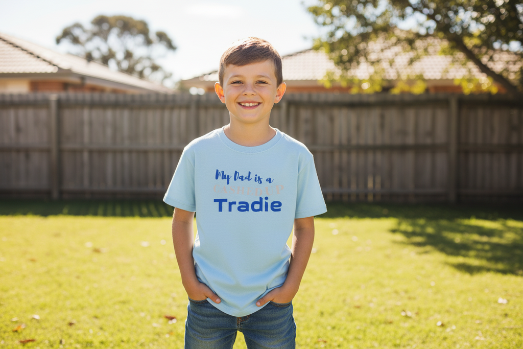 My Dad is a Tradie — Youth Heavyweight Tee